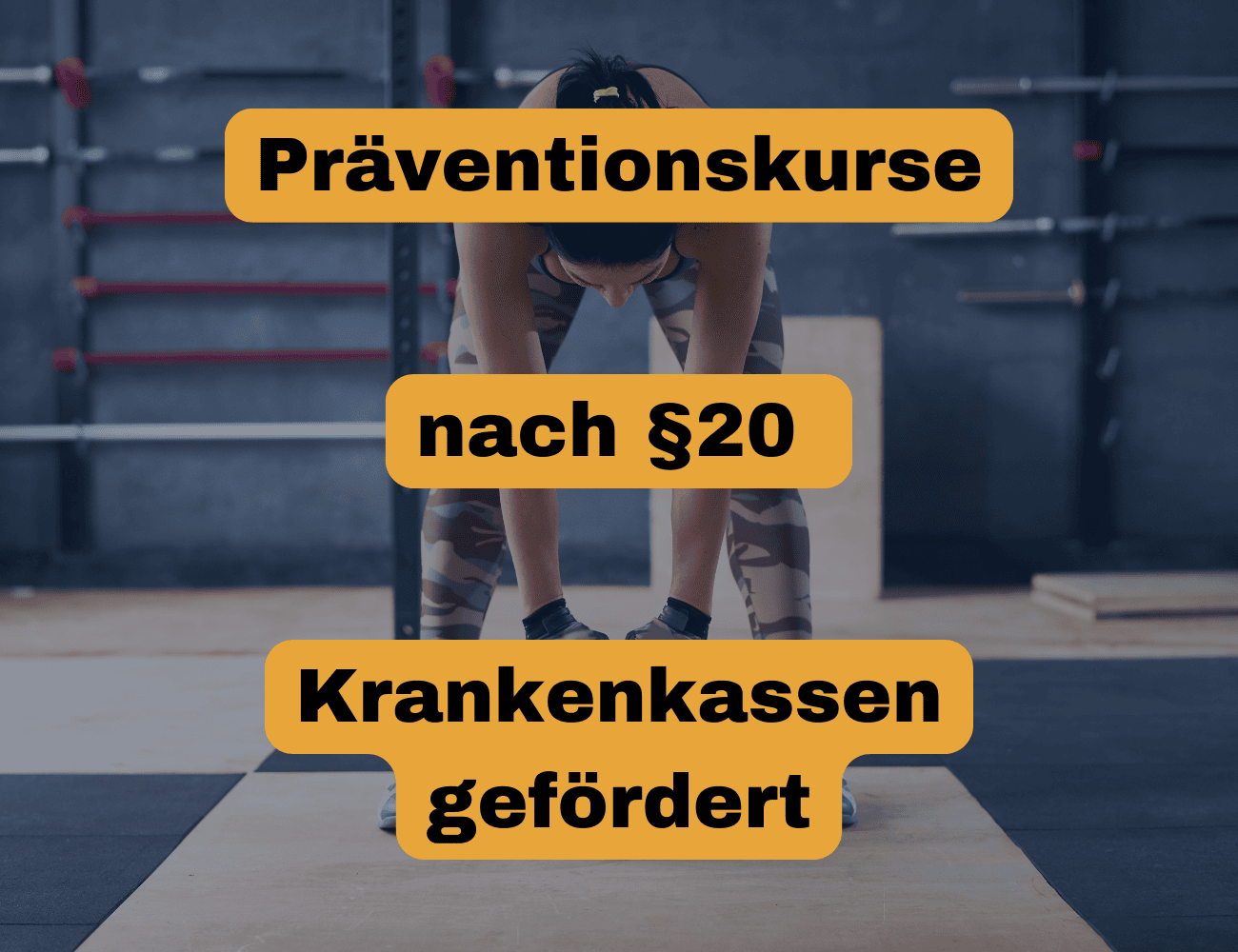 Bewegungskurs Fitness als Teil der Präventionskurse nach §20