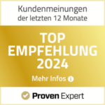 ProvenExpert Auszeichnung Top Empfehlung