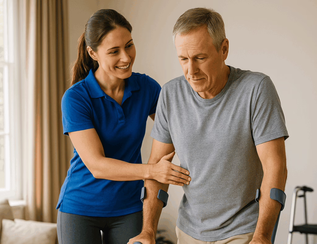 Hausbesuch von Physio um gehen zu verbessern in der Region Weismain