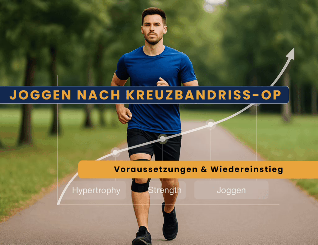 Joggen nach Kreuzbandriss-OP erste Schritte nach abgeschlossener Rehabilitation