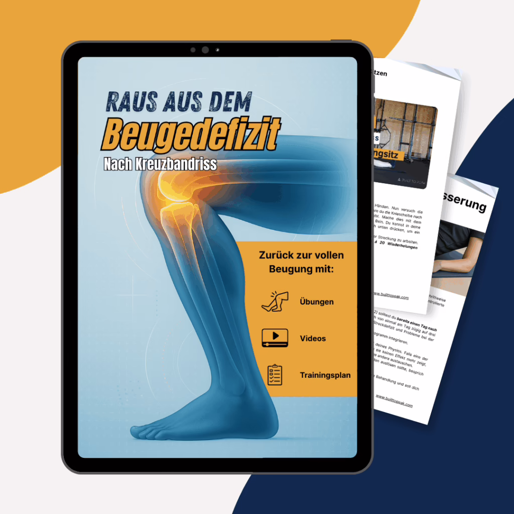 Übungen um das Beugedefizit nach einen Kreuzbandriss zu Verbessern - Kompakt in einem PDF
