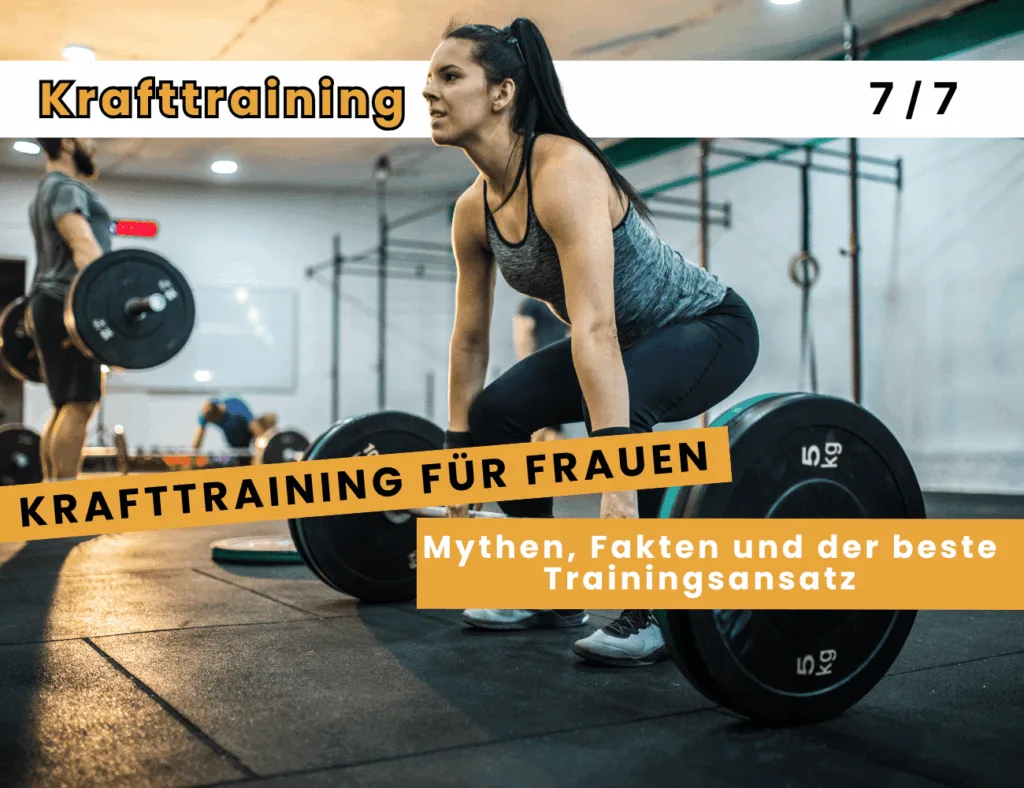 Junge Frau beim Krafttraining im Fitnessstudio – Krafttraining reduziert nachweislich den Körperfettanteil und fördert eine straffe Körperform