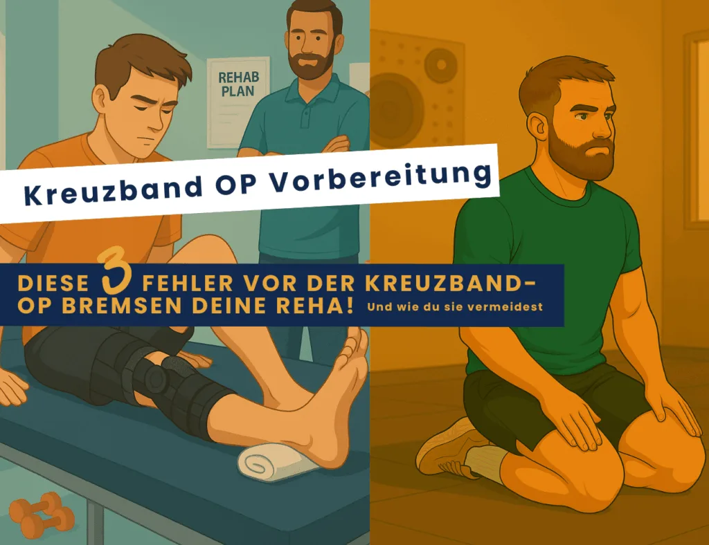 Kreuzband OP Vorbereitung: Diese 3 Fehler vor der Kreuzband-OP bremsen deine Reha