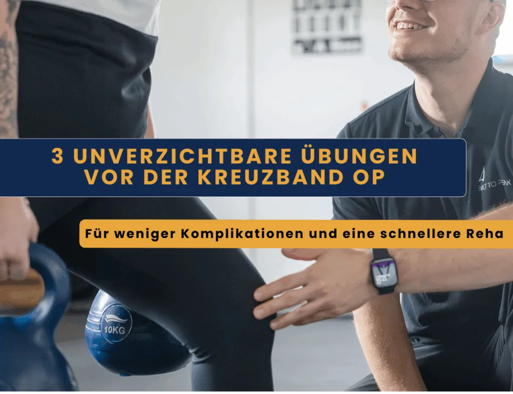 3 unverzichtbare Übungen vor der Kreuzband-OP - für weniger Komplikationen und eine schnellere Reha