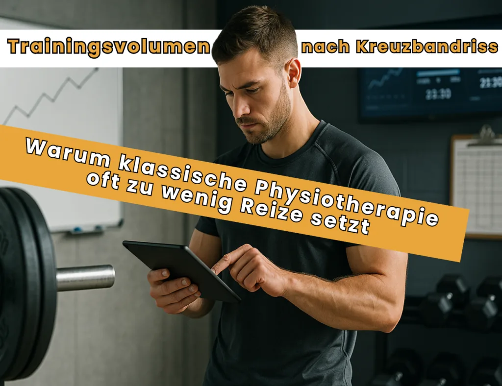 Trainingsvolumen nach Kreuzbandriss - Warum klassische Physiotherapie oft zu wenig Reize setzt